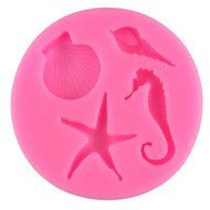 Mujiang Sea Silicone Candy Clay Gumpaste Sugar Fondant Molds N5