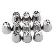 YOUKEE Russian Piping Tips,41 PCS/Set, Most Complete Latest 304 Stainless Steel Russian Tulip Icing Piping Nozzles... N6