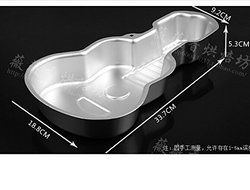 Anyana Violin Guitar Birthday Cake Pan Tin Mould Aluminium Decorating Tool Kitchen Tool Sugarpaste Baking Cookie... N3