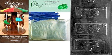 Cybrtrayd P015 Statue of Liberty Bar Chocolate Candy Mold with Exclusive Cybrtrayd Copyrighted Chocolate Molding... N6