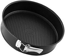 Zenker 6505 Springform with Flat Base, Black/Metallic, 11.81&quot;