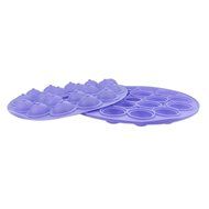 Peicees 18-cavity Silicone Half Circle Lollypop Cupcake Baking Mold Pop Stick Mold Tray N7