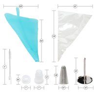 Cake Decorating Tip Set by Chefast - Perfect for Cakes, Cupcakes, and Cookie Decoration - Premium Kit of 20 Piping... N3