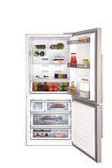 Blomberg BRFB1800SSIM Fridge with Bottom Freezer, Ice Maker, 18 Cubic Feet, Stainless Steel N2