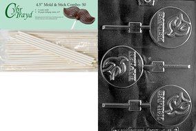 Cybrtrayd R065 Baptism Lolly Chocolate Candy Mold with Exclusive Cybrtrayd Copyrighted Chocolate Molding Instructions... N2