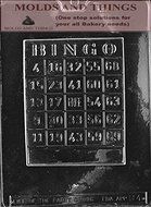 BINGO CARD chocolate candy mold &copy; Molding Instruction + Set of 2