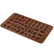 CY-buity Alphabet Letter Number Birthday Silicone Tray Chocolate Mold Cake Topper Fondant