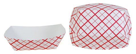 Southern Champion Tray Southland Paperboard Red Check Food Tray (Multiple Sizes Available) N13
