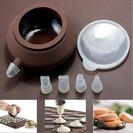 Macron Making Sheet &amp; Silicone Dispensor, Brown