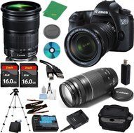 Canon EOS 6D Camera with 24-105mm IS STM Lens + 75-300mm III Zoom + 2pcs 16GB Memory + Camera Case + Card Reader...