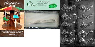 Cybrtrayd R030 Jewish Horn Chocolate Candy Mold with Exclusive Cybrtrayd Copyrighted Chocolate Molding Instructions... N3