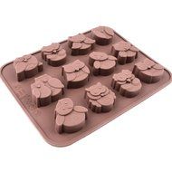 Chawoorim 12 Owls Silicone Cake Bread Chocolate Jelly Candy Baking Mould Craft Mold N7