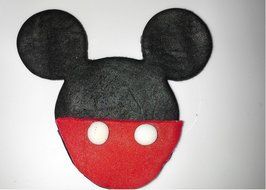 2PCS Mickey Mouse shape mold sugar Arts set Fondant Cake tools/cookie cutters N3