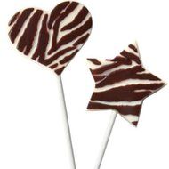 Make N&#039; Mold Dress My Cupcake Zebra Heart and Star Pop Candy Mold