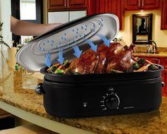 Electric Turkey Roaster,Oster Self Basting Roaster Oven,Turkey Roaster,This Versatile Roaster To Slow Cook Vegetables... N4