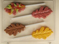 Long Autumn Leaf Lollipop AO177 All Occasion Chocolate Candy Mold