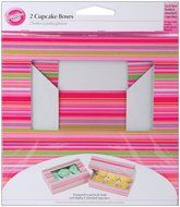 Wilton 415-0740 2-Pack 6-Cavity Cupcake Box, Kraft N2