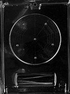 CybrTrayd Carousel Bottom Miscellaneous Chocolate Candy Mold, Clear
