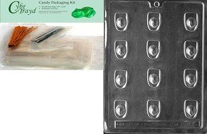 Cybrtrayd J007 Fireman&#039;s Hat Chocolate Candy Mold with Exclusive Cybrtrayd Copyrighted Chocolate Molding Instructions N5