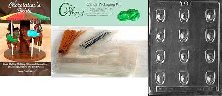 Cybrtrayd J007 Fireman&#039;s Hat Chocolate Candy Mold with Exclusive Cybrtrayd Copyrighted Chocolate Molding Instructions N6