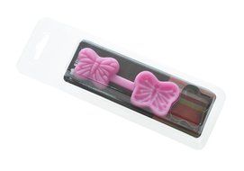 FOUR-C Chocolate Decorating Mold Butterfly Fondant Cake Molds Color Pink N2