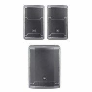 JBL PRX712 12' Powered Speakers (Pair) with One (1) JBL PRX718XLF Subwoofer Bundle