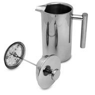 Business Class Brew French Press - Stainless Steel Press Pot Coffee Maker with Polished Exterior Finish and Insulated... N7