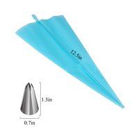 27PCS Cake Decoration Tips Set - 24PCS W-Plus Professional Stainless Steel Piping/Dispenser Nozzle Kit, a Reusable... N2