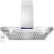 GOLDEN VANTAGE 36" Wall Mount Stainless Steel Range Hood With Remote GV-Z01-36 N3