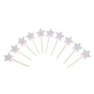 Whitelotous 10pcs Star Cake Inserted Card Decor Dessert Muffin Cupcake Toppers for Picnic Wedding Baby Shower... N9