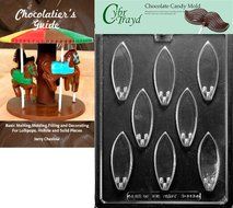 Cybrtrayd Surf Board Sports Chocolate Candy Mold with Chocolatier&#039;s Guide Instructions Book Manual