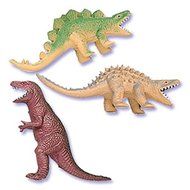 Oasis Supply Assorted Colors Cupcake/Cake Decorating Toppers, 4-Inch, Dinosaur, Set of 6
