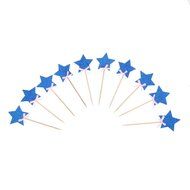 Whitelotous 10pcs Star Cake Inserted Card Decor Dessert Muffin Cupcake Toppers for Picnic Wedding Baby Shower... N12