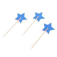 Whitelotous 10pcs Star Cake Inserted Card Decor Dessert Muffin Cupcake Toppers for Picnic Wedding Baby Shower... N13