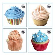 Sorbus Cake Decorating Set&mdash;Includes 24 Stainless Steel Tips, Silicone Reusable Piping pastry bag, 2 Reusable Couplers... N4