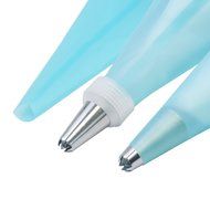 Sorbus Cake Decorating Set&mdash;Includes 24 Stainless Steel Tips, Silicone Reusable Piping pastry bag, 2 Reusable Couplers... N6