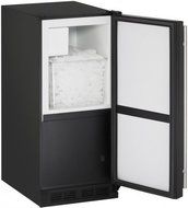 U-Line UBI1215B00B 15&quot; 1000 Series Freestanding and Built-In Ice Maker with 25 lbs. in Black