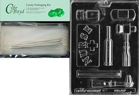 Cybrtrayd J081 Nurse Kit Chocolate Candy Mold with Exclusive Cybrtrayd Copyrighted Chocolate Molding Instructions N4