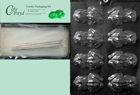 Cybrtrayd MdK25S-A126 Frog Animal Chocolate Candy Mold with Packaging Kit