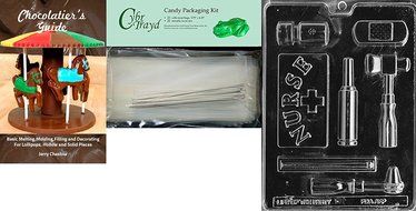 Cybrtrayd J081 Nurse Kit Chocolate Candy Mold with Exclusive Cybrtrayd Copyrighted Chocolate Molding Instructions N6