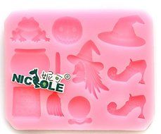 Anyana Halloween-pumpkins-party-silicone-fondant-mold-candle-sugar-craft-baking-tools N3