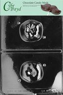 Cybrtrayd 2-Cavity Fruits and Vegetables Chocolate Candy Mold, 3D Apple