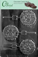 Cybrtrayd L036 No. 80 Lolly Chocolate Candy Mold with Exclusive Cybrtrayd Copyrighted Chocolate Molding Instructions