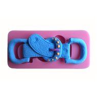 Karen Baking Fashion Belt Buckle Shape 3D Silicone Cake Mold For Cake Fondant Decorating