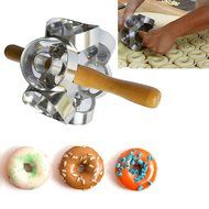 Rollving Heavy Duty Metal Donut Cutter Mold Doughnut Maker Tool Rolling Donut Maker Cutter Mold Fondant Cake Bread... N5