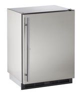 U-Line U1224RSOD00A Built-in Outdoor Refrigerator, 24&quot;, Stainless Steel