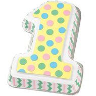 Wilton #1 Shaped Cake Pan Bundle of 5 Items: #1 Cake Pan, Decorating Tips and Decorating Bags N2