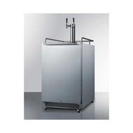 Summit SBC678OSTWIN 24" Built-In/Freestanding Outdoor Beer Dispenser with 6.5 cu. ft. Capacity Dual Tap Factory... N4