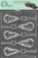 Cybrtrayd S117 Large Lacrosse Lolly Chocolate Candy Mold with Exclusive Cybrtrayd Copyrighted Chocolate Molding...