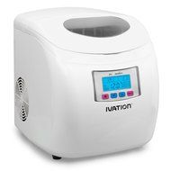 Ivation IVA-ICEM25WH Portable Ice Maker with LCD Display, White N3
